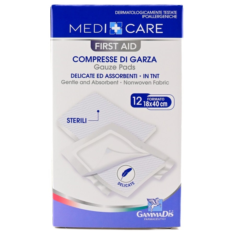 GARZA MEDICARE TNT 18X40 CM 12 PEZZI