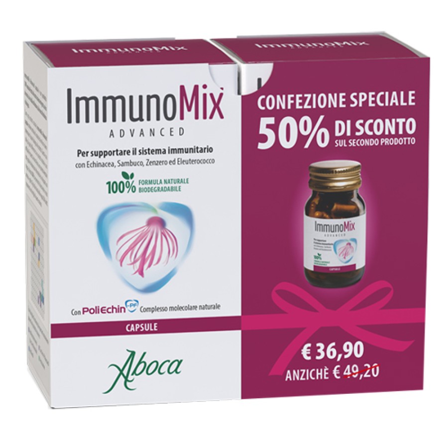IMMUNOMIX ADVANCED 50 CAPSULE RM CONFEZIONE SPECIALE 2 PEZZI
