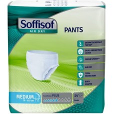 PANNOLONE PER INCONTINENZA SOFFISOF AIR DRY PANTS EXTRA MEDIUM 9 PEZZI