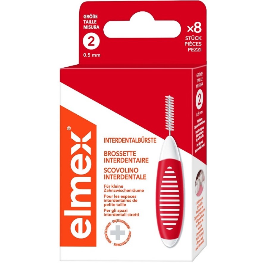 ELMEX INTERDENTAL BRUSH RED 0,5MM 8 PEZZI ELMEX INTERDENTAL BRUSH RED 0,5MM 8 PEZZI