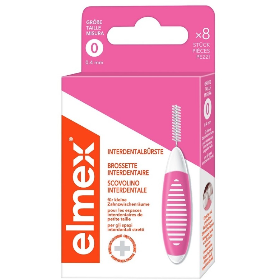 ELMEX INTERDENTAL BRUSH PINK 0,4MM 8 PEZZI ELMEX INTERDENTAL BRUSH PINK 0,4MM 8 PEZZI