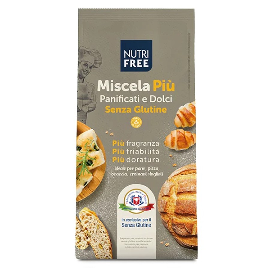 NUTRIFREE MISCELA PIU' PANIFICATI E DOLCI RB 1 KG