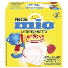 MIO MERENDA LATTE FERMENTATO LAMPONE 4 PEZZI DA 100 G