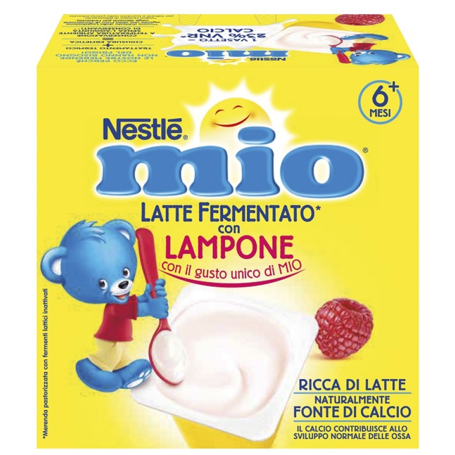 MIO MERENDA LATTE FERMENTATO LAMPONE 4 PEZZI DA 100 G MIO MERENDA LATTE FERMENTATO LAMPONE 4 PEZZI DA 100 G