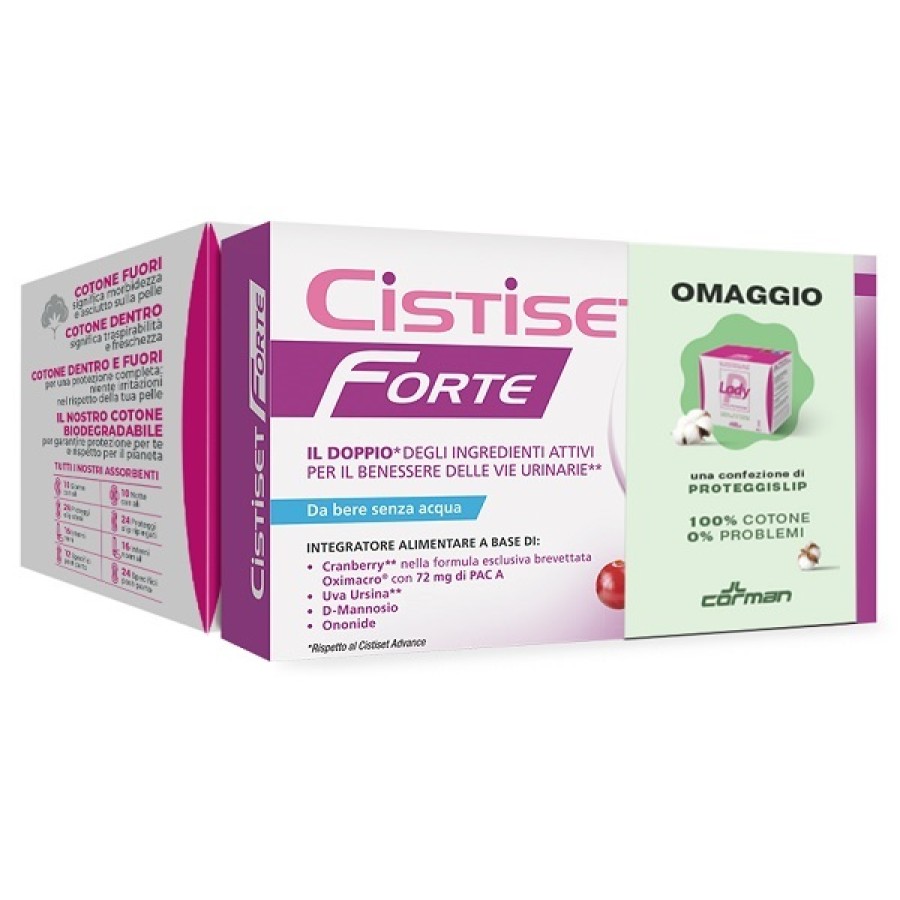 CISTISET FORTE 8 STICK + LADY PRESTERIL PROTEGGISLIP 100% COTONE IN OMAGGIO CISTISET FORTE 8 STICK + LADY PRESTERIL PROTEGGISLIP 100% COTONE IN OMAGGIO