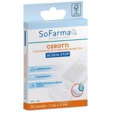 CEROTTO ACQUASTOP 7X2 CM 20 PEZZI SOFARMAPIU' CEROTTO ACQUASTOP 7X2 CM 20 PEZZI SOFARMAPIU'