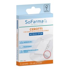 CEROTTO ACQUASTOP 7,5X5 CM 5 PEZZI SOFARMAPIU' CEROTTO ACQUASTOP 7,5X5 CM 5 PEZZI SOFARMAPIU'