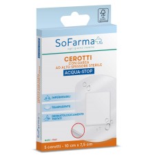 CEROTTO ACQUASTOP 10X7,5 CM 5 PEZZI SOFARMAPIU' CEROTTO ACQUASTOP 10X7,5 CM 5 PEZZI SOFARMAPIU'