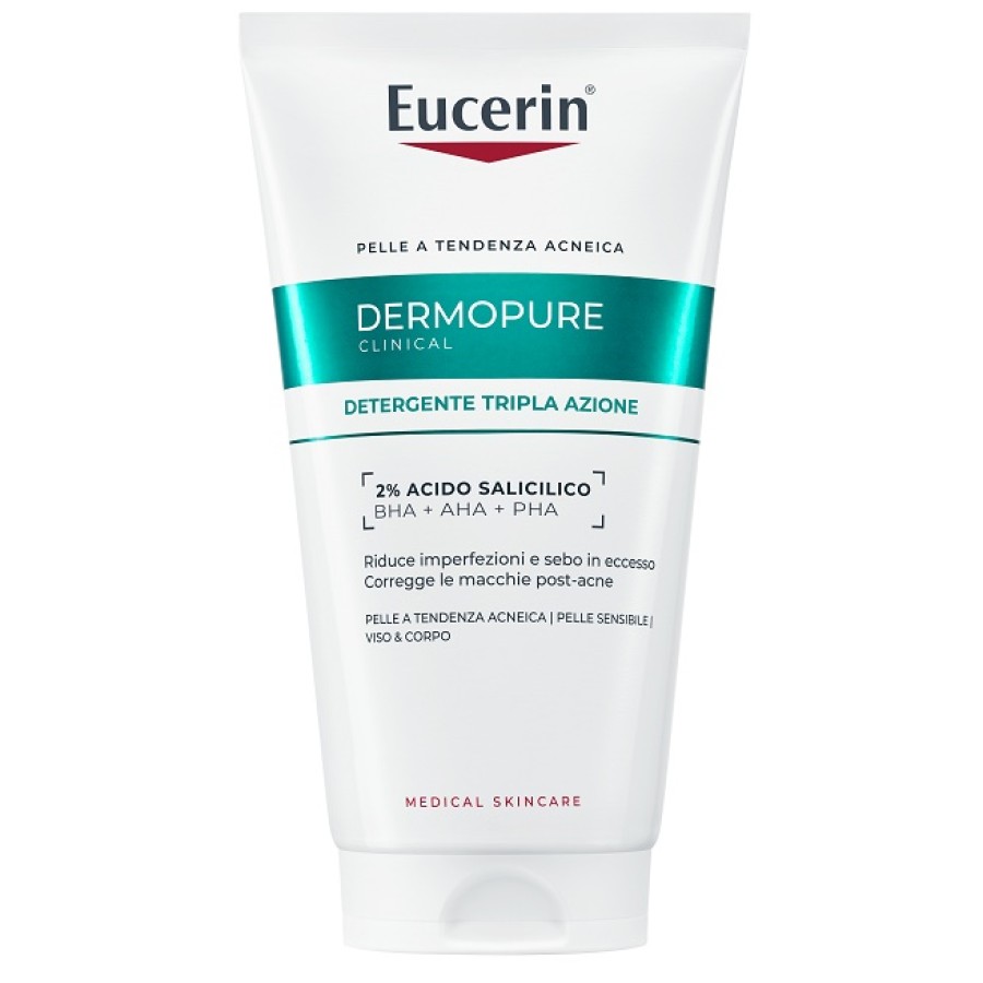 EUCERIN DERMOPURIFYER GEL DETERGENTE TRIPLA AZIONE 150 ML