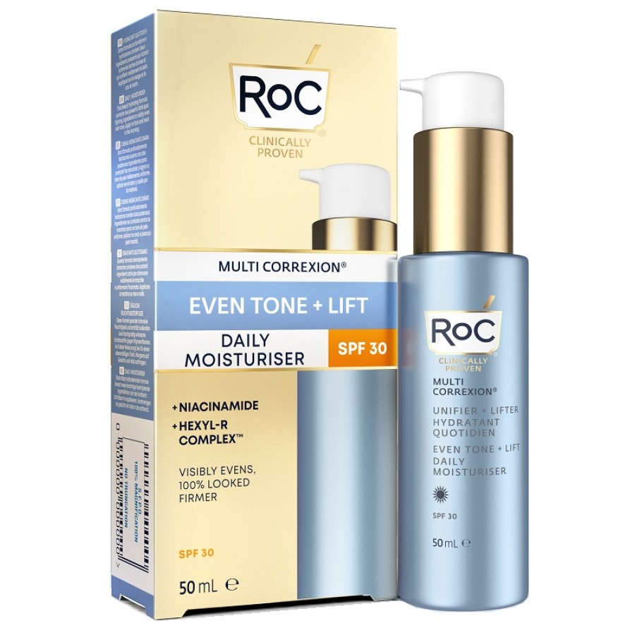ROC MULTI CORREXION EVEN TONE + LIFT DAILY MOISTURIZER SPF30 50 ML