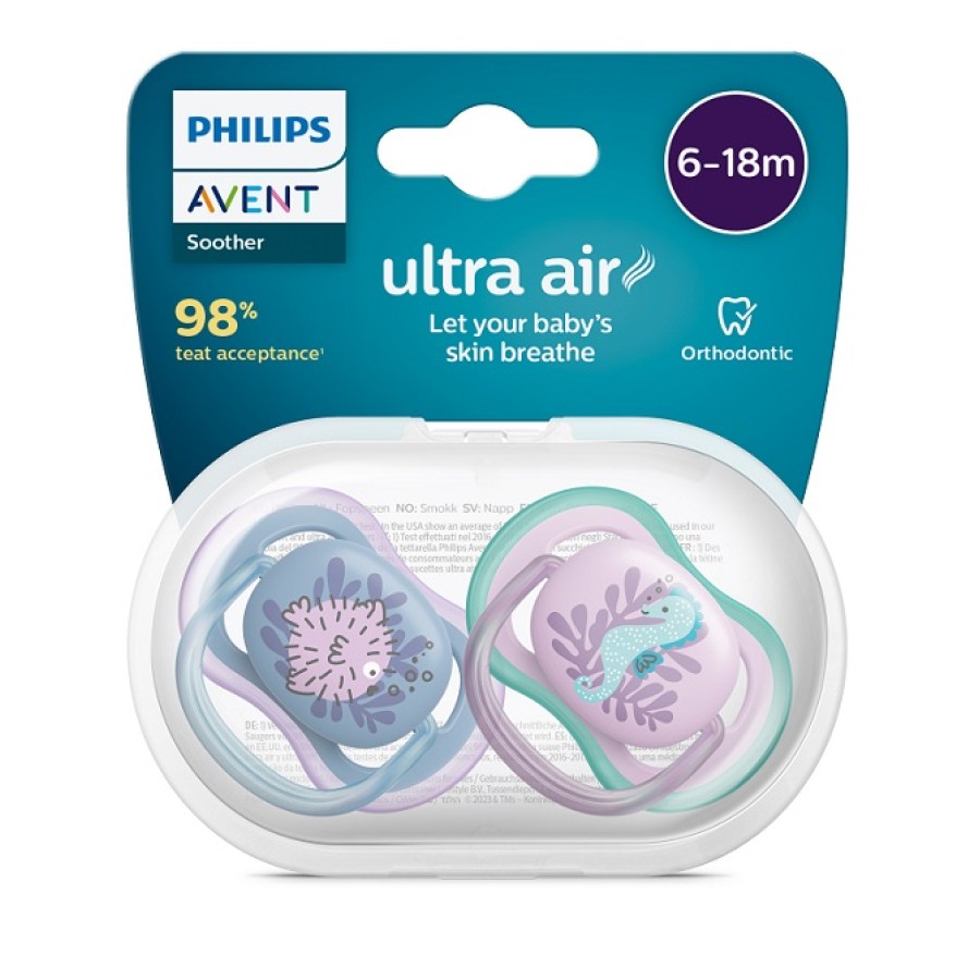 SUCCHIETTO AVENT ULTRA AIR 6-18M PESCE PALLA / CAVALLUCCIO MARINO