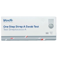 TEST ONE STEP STREP A AUTODIAGNOSTICO DETERMINAZIONE QUALITATIVA ANTIGENI STREPTOCOCCO A IN TAMPONE FARINGEO