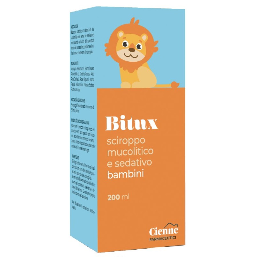 BITUX SCIROPPO MUCOLITICO E SEDATIVO BAMBINI 200 ML