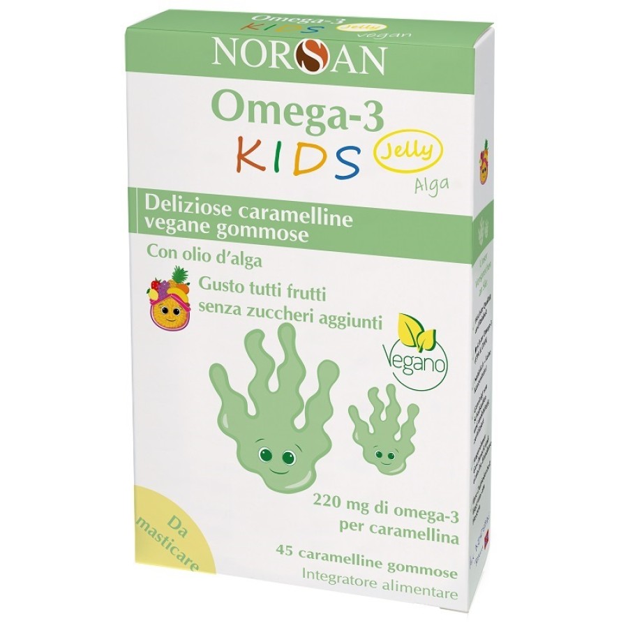 NORSAN OMEGA 3 KIDS JELLY ALGA 45 CARAMELLE GOMMOSE