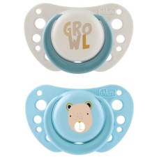 CHICCO SUCCHIETTI AIR AZZURRO SILICONE 2-6 MESI 2 PEZZI