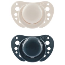 CHICCO SUCCHIETTI AIR BLU SILICONE 6-16 MESI 2 PEZZI