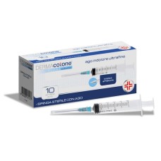 SIRINGA DA INFUSIONE STERILE DA 5 ML CON AGO INDOLORE ULTRAFINE GAUGE 23 10 PEZZI