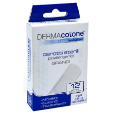 CEROTTO STERILE IPOALLERGENICO DERMACOTONE GRANDE 7,2X2,5 CM 12 PEZZI