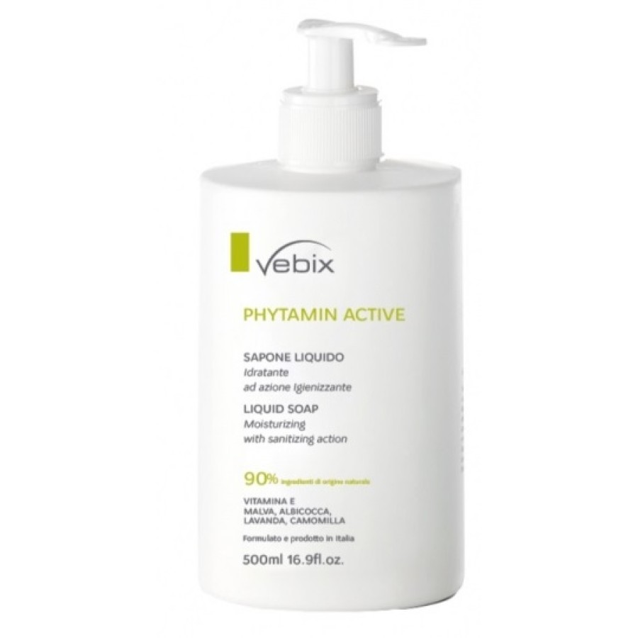VEBIX PHYTAMIN ACTIVE SAPONE LIQUIDO IDRATANTE 500 ML VEBIX PHYTAMIN ACTIVE SAPONE LIQUIDO IDRATANTE 500 ML