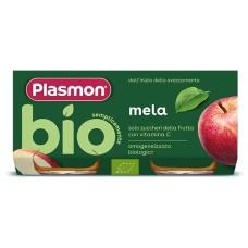 PLASMON OMOGENEIZZATO BIO MELA 2 VASETTI X 80 G