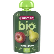 PLASMON MELA PERA BIO POUCHES 100 G
