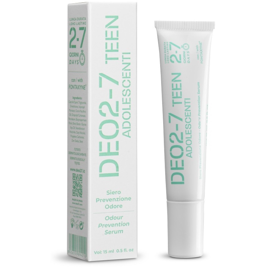 DEO 2-7 TEEN SIERO PREVENZIONE ODORE ADOLESCENTI 15 ML DEO 2-7 TEEN SIERO PREVENZIONE ODORE ADOLESCENTI 15 ML