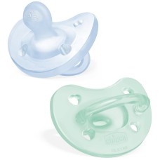 CHICCO GOMMOTTO SILICONE AZZURRO 2-6 MESI 2 PEZZI