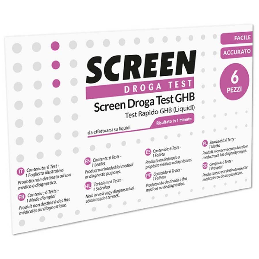 SCREEN DROGA TEST GHB TEST RAPIDO