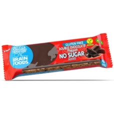BRAIN FOODS BARRETTA DOPPIO CIOCCOLATO SENZA GLUTINE 70 G BRAIN FOODS BARRETTA DOPPIO CIOCCOLATO SENZA GLUTINE 70 G