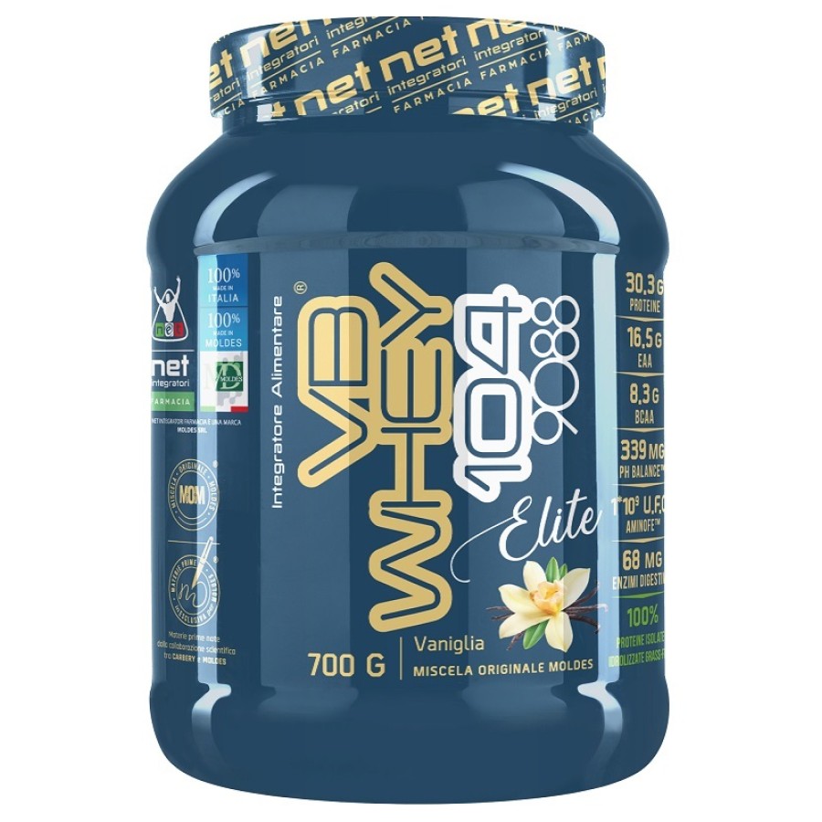 NET INTEGRATORI VB WHEY 104 9088 ELITE VANIGLIA 700 G