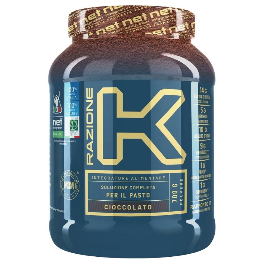 NET INTEGRATORI FARMACIA RAZIONE K CIOCCOLATO 700 G NET INTEGRATORI FARMACIA RAZIONE K CIOCCOLATO 700 G