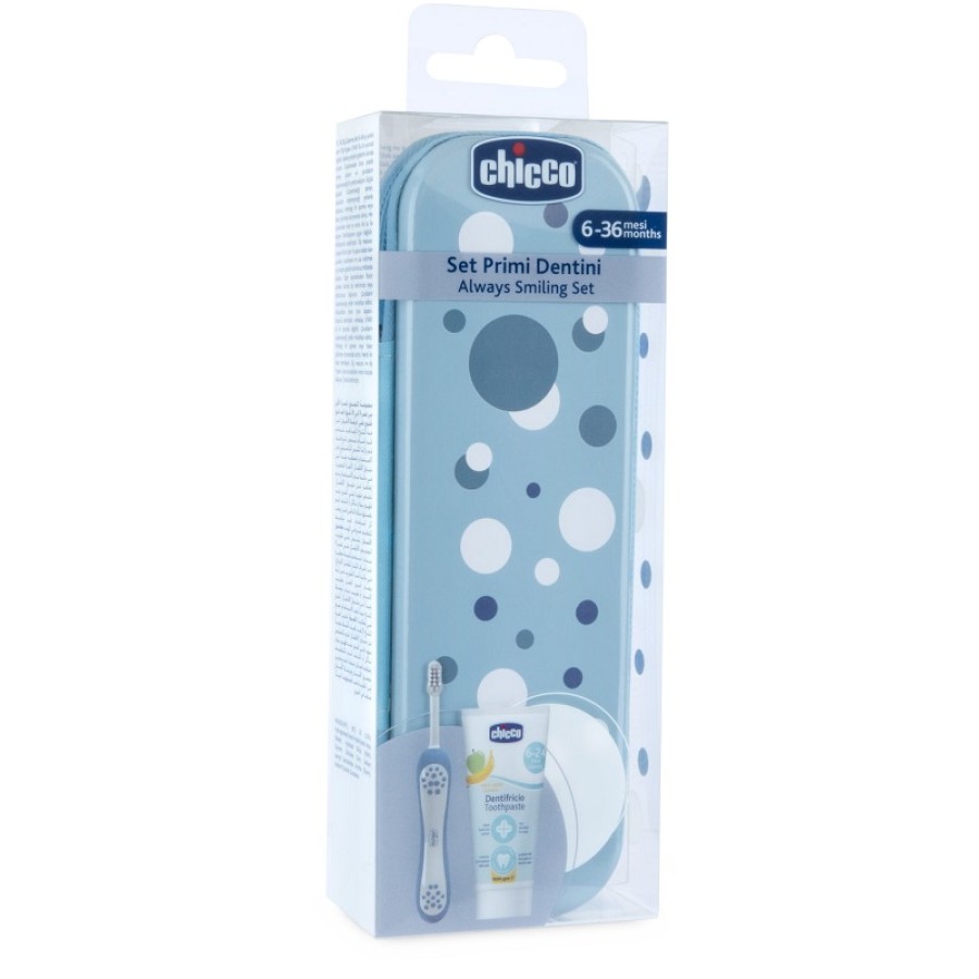 CHICCO SET DENTALE 6 MESI+ AZZURRO CHICCO SET DENTALE 6 MESI+ AZZURRO