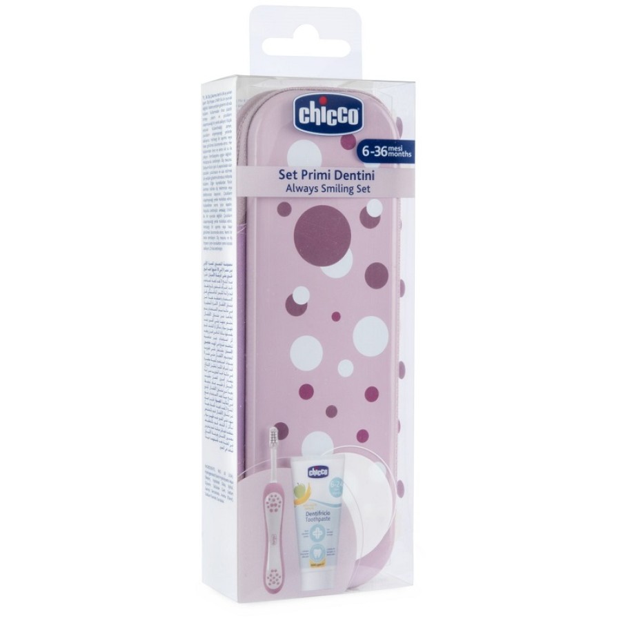 CHICCO SET DENTALE 6 MESI+ ROSA CHICCO SET DENTALE 6 MESI+ ROSA