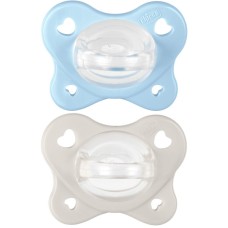 CHICCO DUAL SOFT SUCCHIETTO AZZURRO 2-6 MESI 2 PEZZI