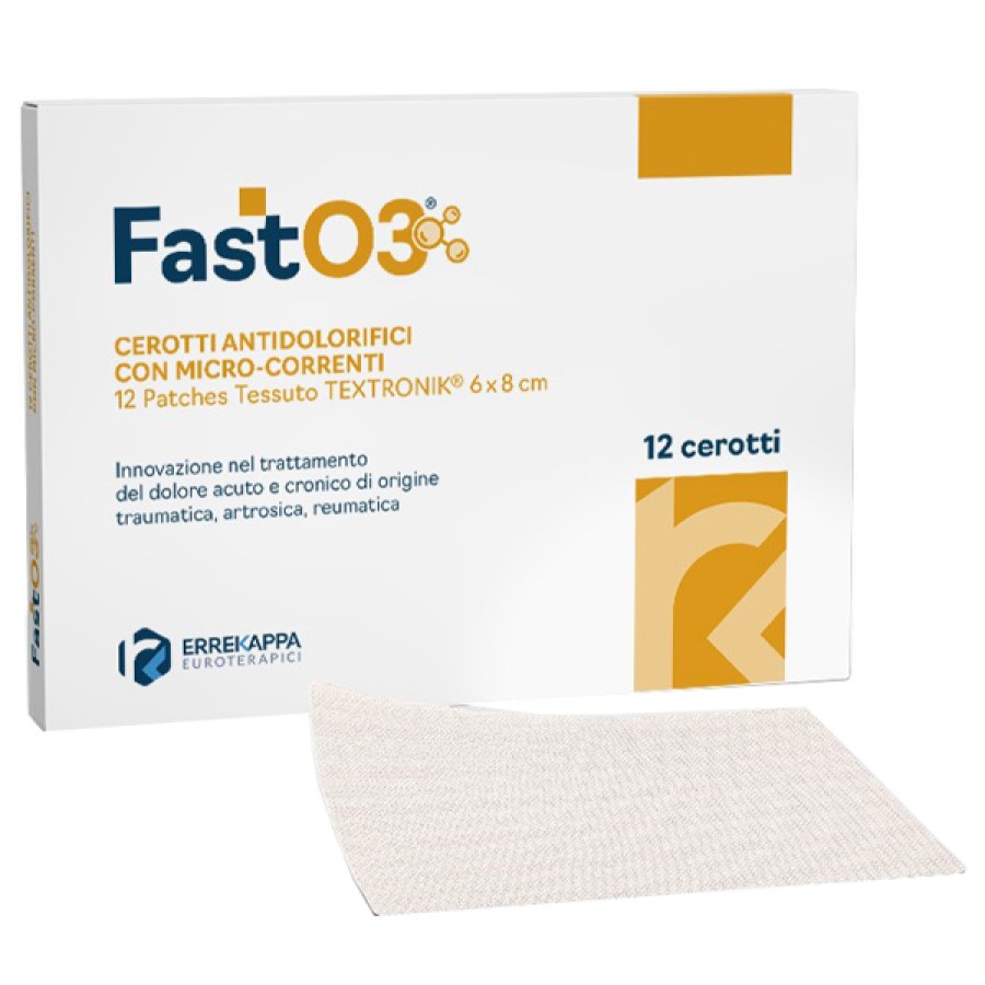 CEROTTI ANTIDOLORIFICI FASTO3 6X8CM 12 PEZZI