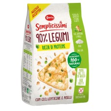DORIA SEMPLICISSIMI SNACK 90% LEGUMI CECI, LENTICCHIE E PISELLI 60 G