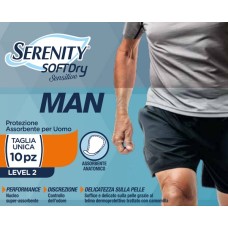 PANNOLINO SERENITY MAN SENSITIVE LEVEL 2 10 PEZZI PANNOLINO SERENITY MAN SENSITIVE LEVEL 2 10 PEZZI