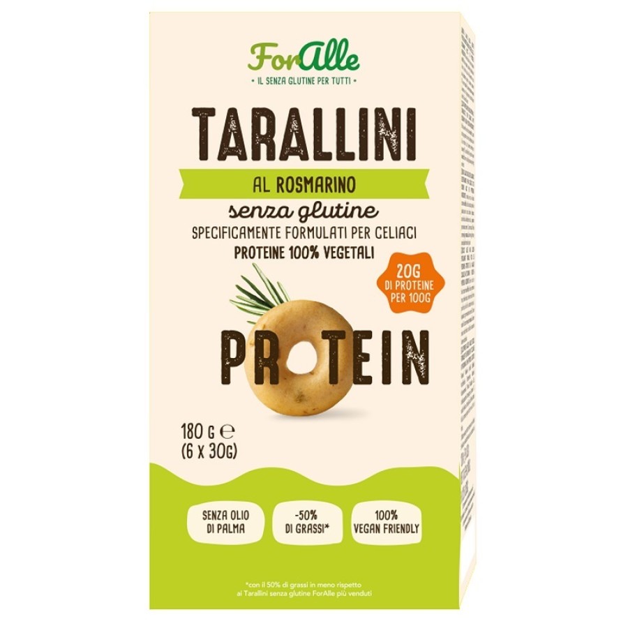 FORALLE TARALLINI PROTEICI ROSMARINO 6 BUSTINE DA 30 G