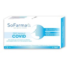 TEST ANTIGENICO RAPIDO COVID-19 NASALE AUTODIAGNOSTICO DETERMINAZIONE QUALITATIVA ANTIGENI SARS-COV-2 IN TAMPONI NASALI MEDIANTE IMMUNOCROMATOGRAFIA SOFARMAPIU'