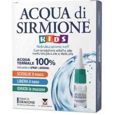ACQUA DI SIRMIONE KIDS NEBULIZZAZIONE SOFT ACQUA TERMALE 100% 6 FLACONCINI PLURIDOSE X 15 ML
