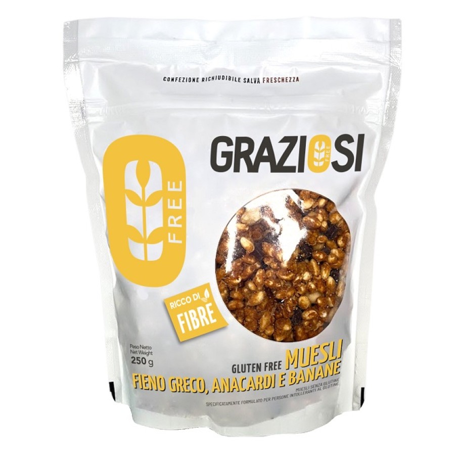 MUESLI ANACARDI E BANANE CON FIENO GRECO 250 G