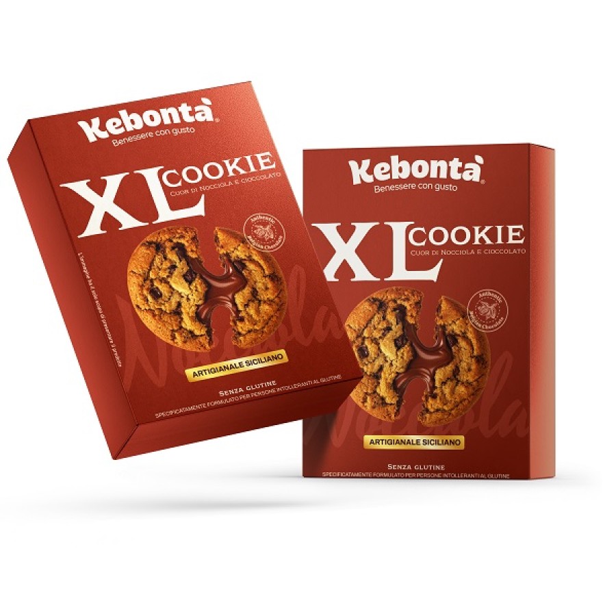 KEBONTA' COOKIE XL CUOR DI NOCCIOLA 4X50 G