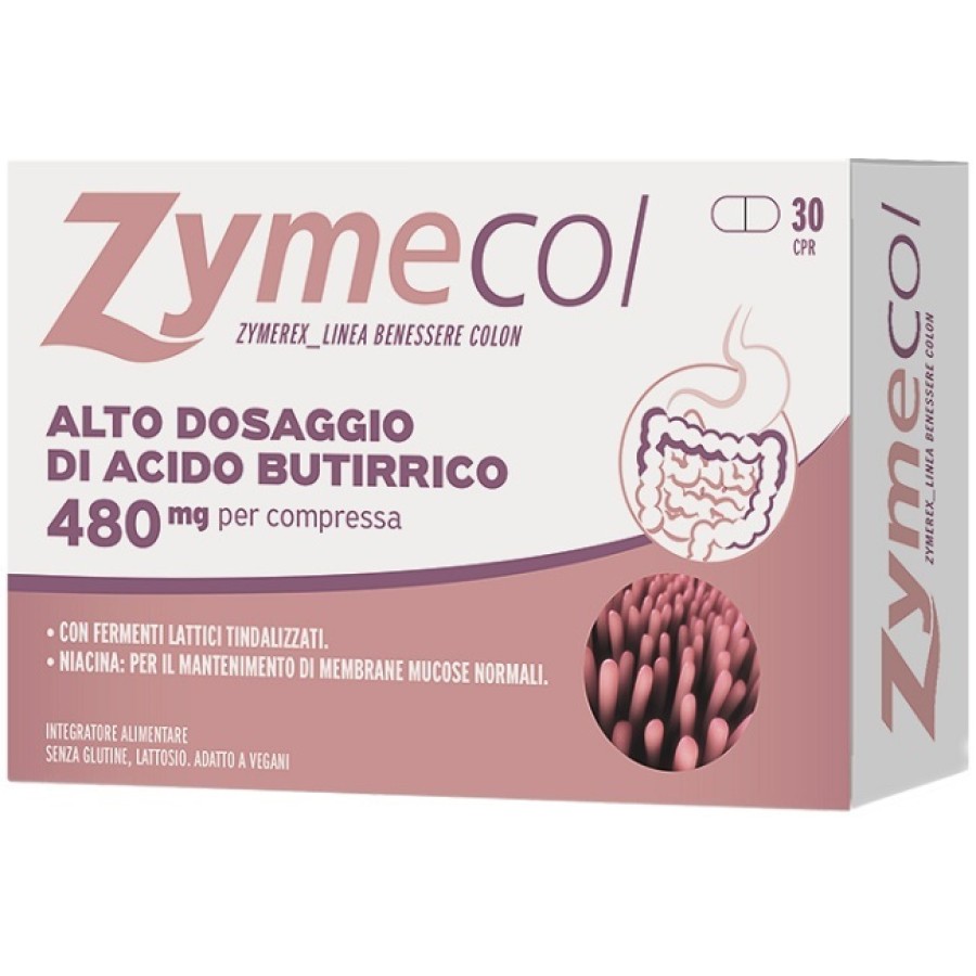ZYMEREX ZYMECOL 30 COMPRESSE SENZA GLUTINE ZYMEREX ZYMECOL 30 COMPRESSE SENZA GLUTINE