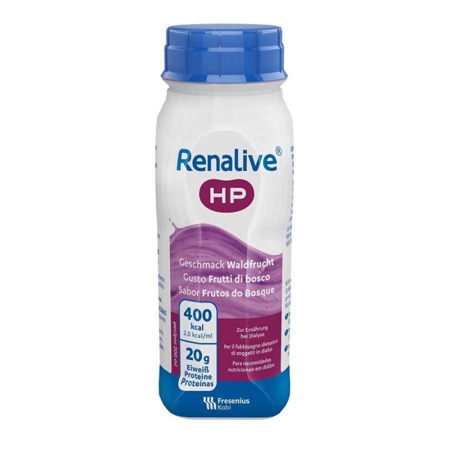 RENALIVE HP GUSTO FRUTTI DI BOSCO 4 FLACONI DA 200 ML SENZA GLUTINE