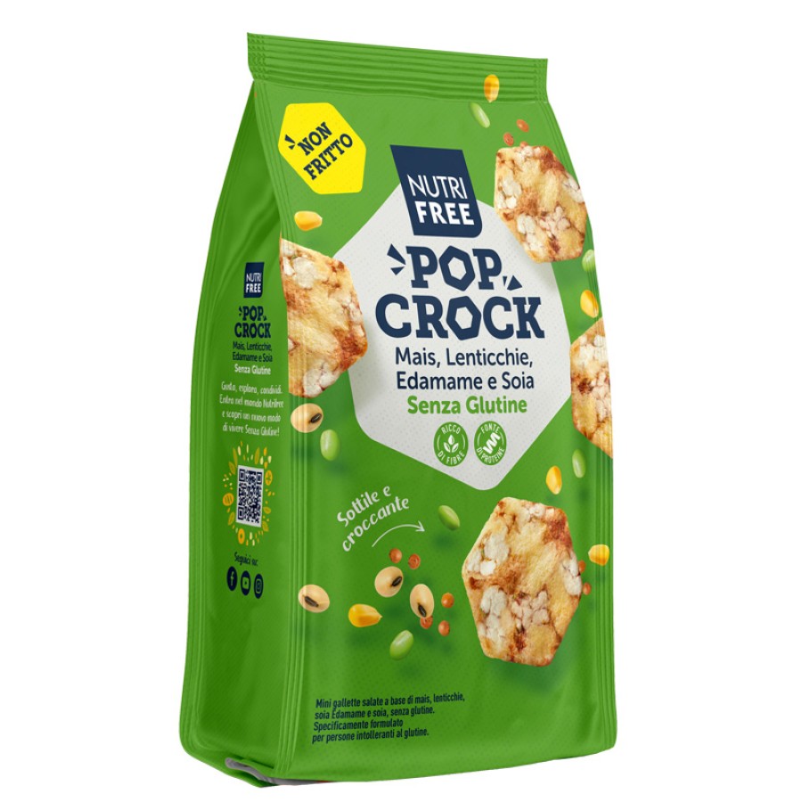 NUTRIFREE POP CROCK MAIS LENTICCHIE E EDAMAME E SOIA 60 G