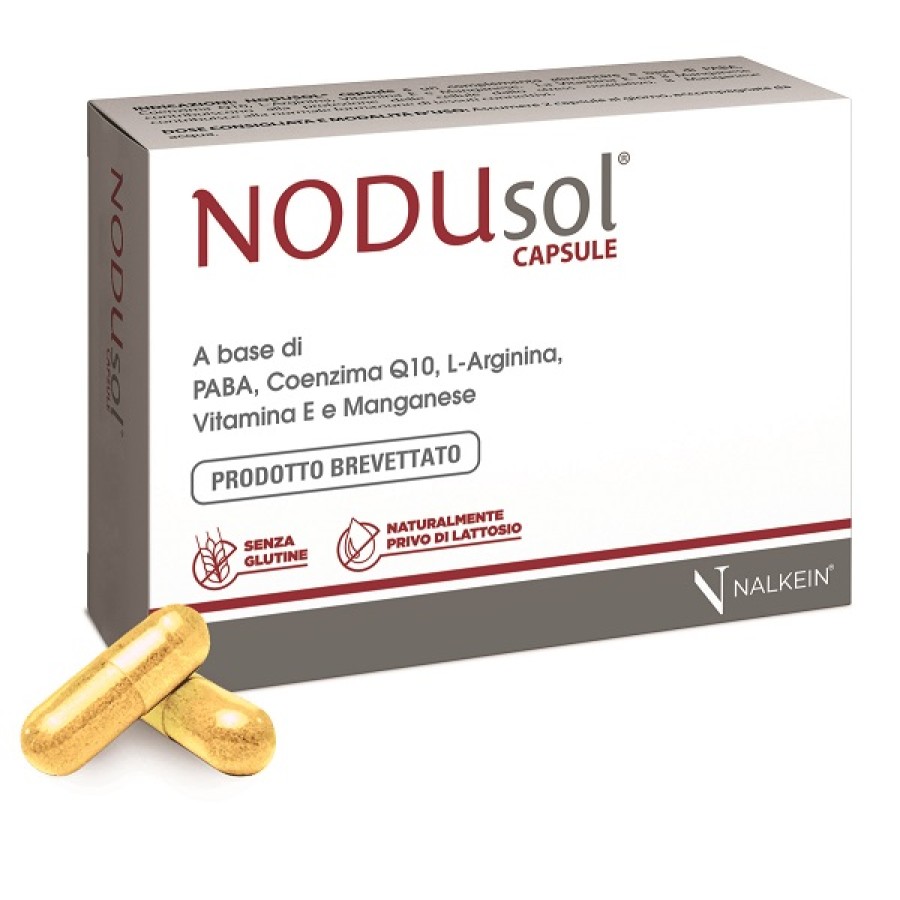 NODUSOL 30 CAPSULE 610 MG PRODOTTO BREVETTATO SENZA GLUTINE NATURALMENTE PRIVO DI LATTOSIO