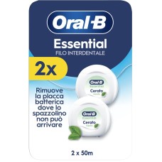 ORAL-B ESSENTIAL FILO INTERDENTALE CERATO MENTA 2 PEZZI DA 50 M