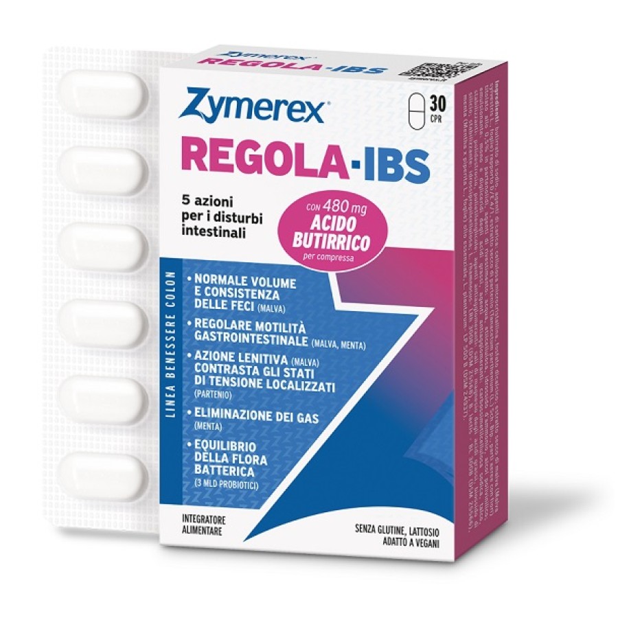 ZYMEREX REGOLA-IBS 30 COMPRESSE SENZA GLUTINE SENZA LATTOSIO ZYMEREX REGOLA-IBS 30 COMPRESSE SENZA GLUTINE SENZA LATTOSIO