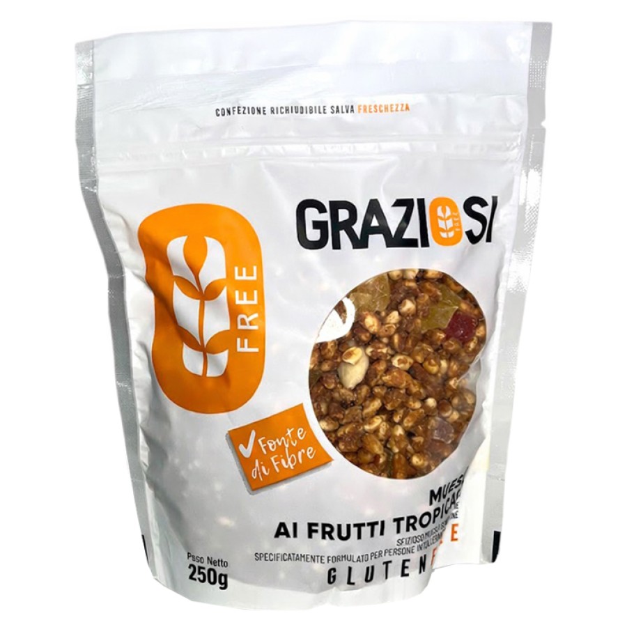 MUESLI AI FRUTTI TROPICALI 250 G MUESLI AI FRUTTI TROPICALI 250 G