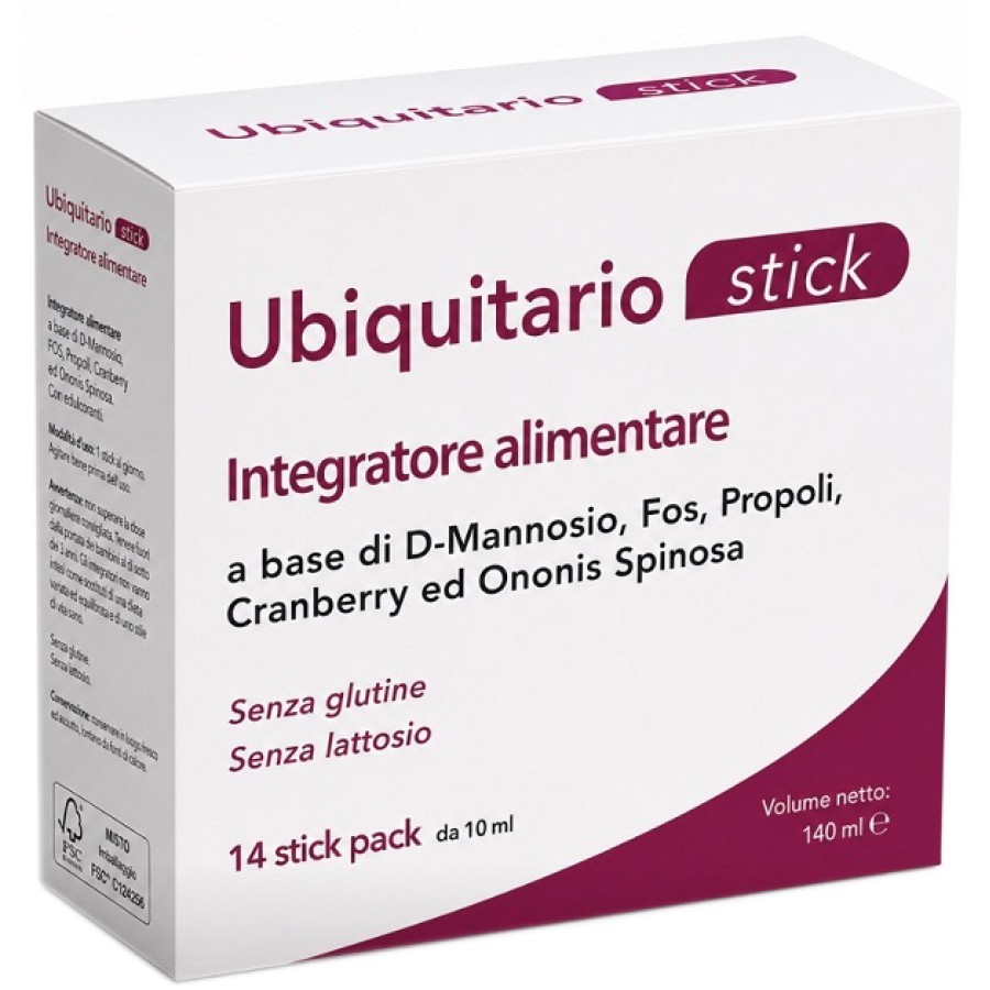 UBIQUITARIO 14 STICK PACK DA 10 ML SENZA GLUTINE SENZA LATTOSIO